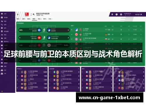 足球前腰与前卫的本质区别与战术角色解析
